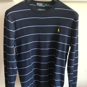 Polo v-neck Pima cotton sweater